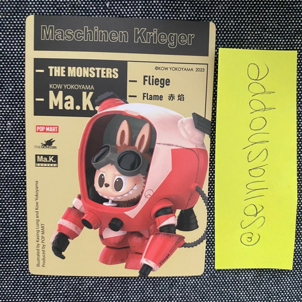 Pop Mart Labubu The Monsters Kow Yokoyama Ma.K Figure - Fliege Flame